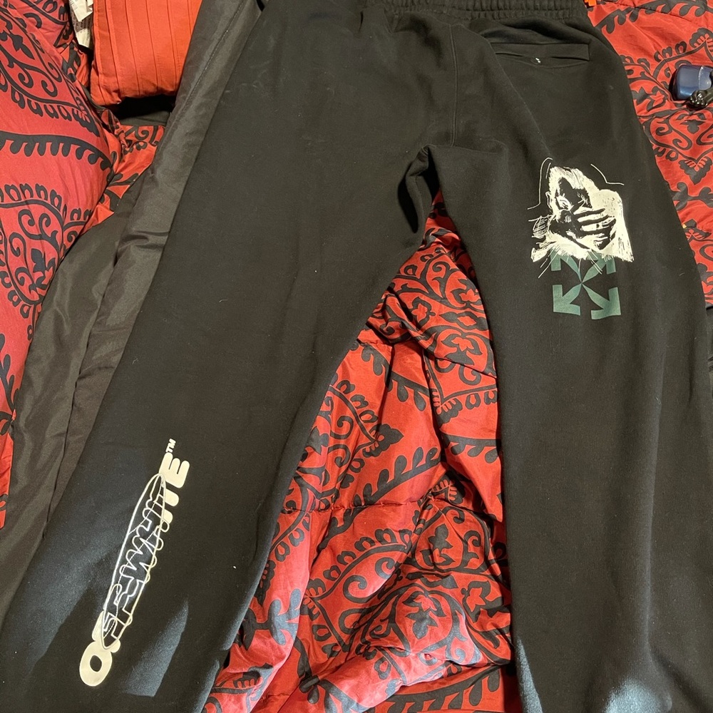 Off White Sweat Pants Black